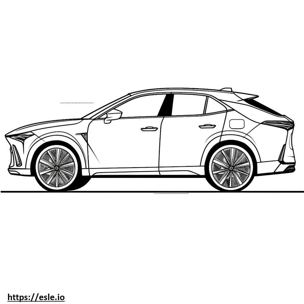 Lexus UX 300h AWD 2025 kolorowanka