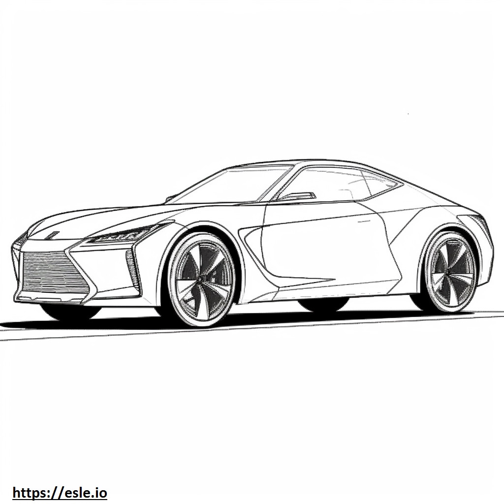 Lexus UX 300h AWD 2025 gambar mewarnai