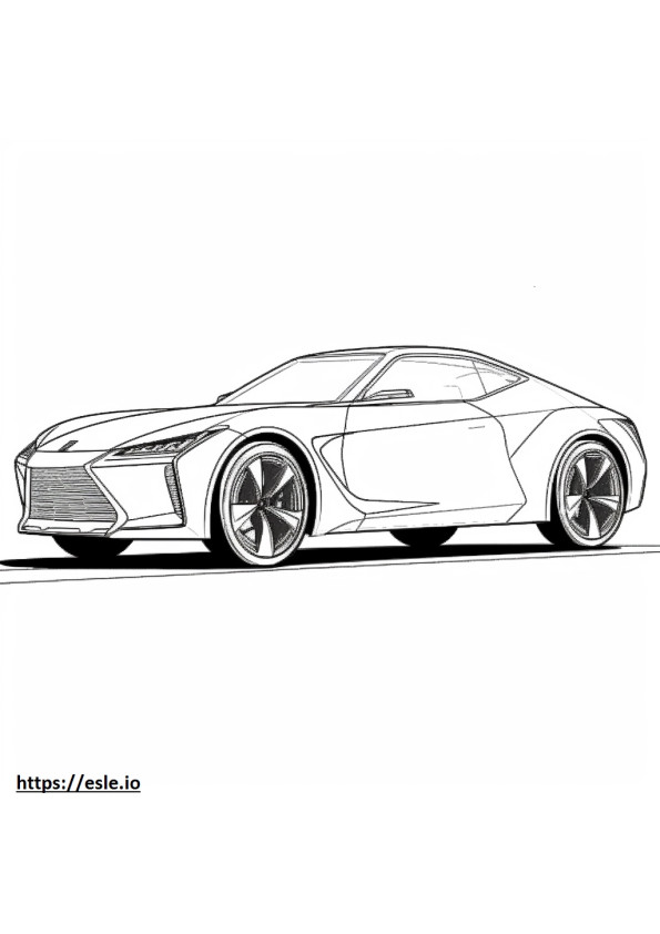 Lexus UX 300h AWD 2025 ausmalbild