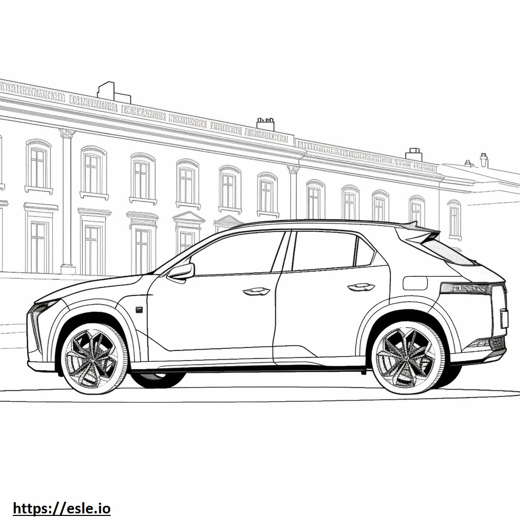 Lexus UX 300h AWD 2025 ausmalbild