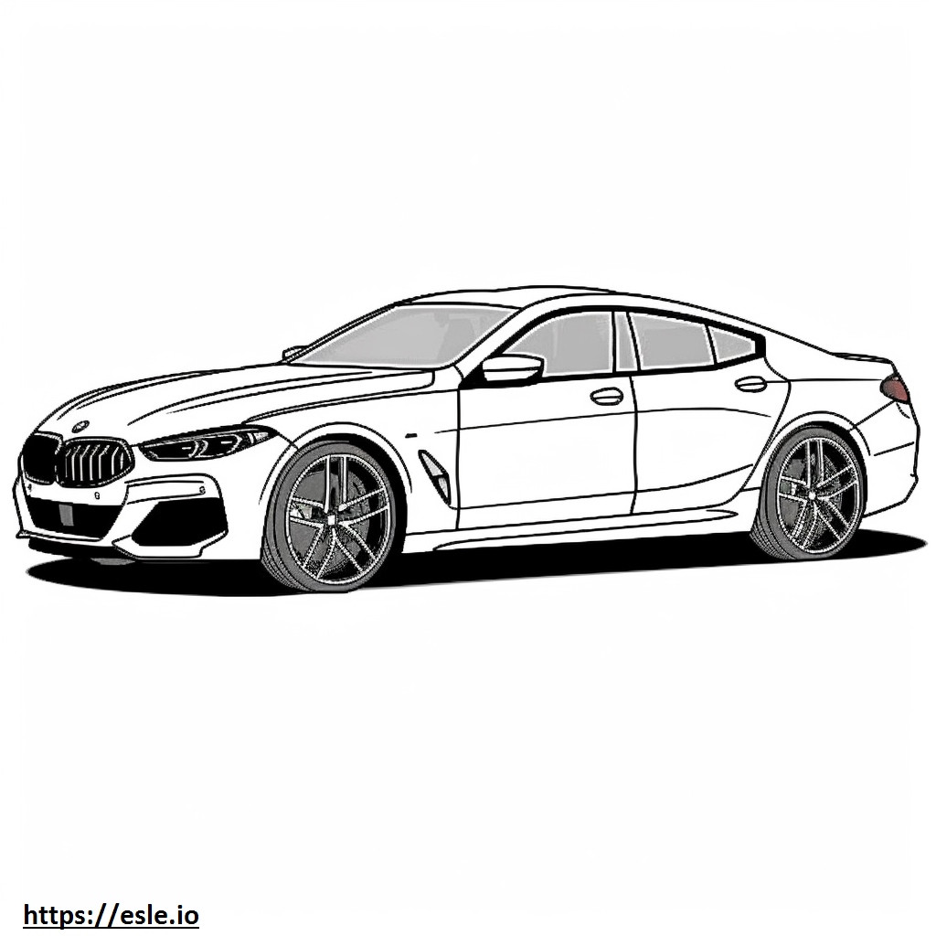 BMW M850i xDrive Gran Coupe 2025 szinező