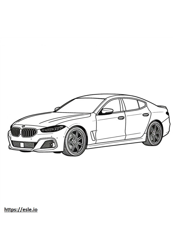 Coloriage BMW Alpina B8 Gran Coupé 2025 à imprimer