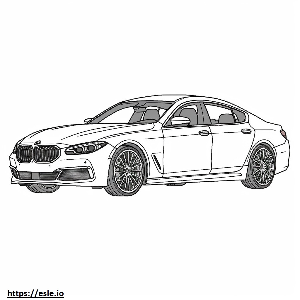 BMW Alpina B8 Gran Coupé 2025 para colorir