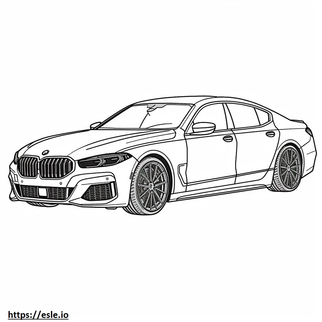 Coloriage BMW Alpina B8 Gran Coupé 2025 à imprimer
