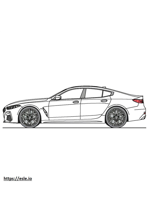 BMW M8 Yarışması Gran Coupe 2025 boyama
