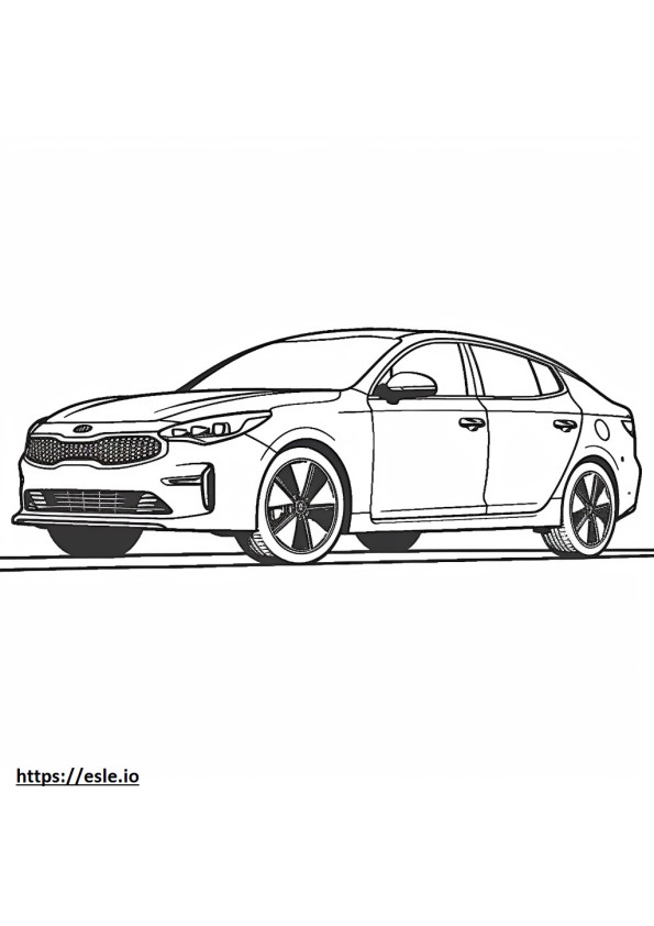 Kia K5 AWD 2025 para colorir