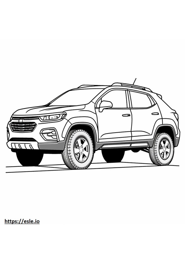 Chevrolet Trax 2025 coloring page