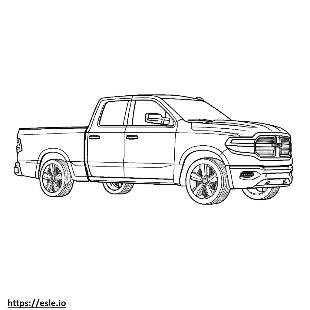 Ram 1500 HFE 2WD 2025 coloring page