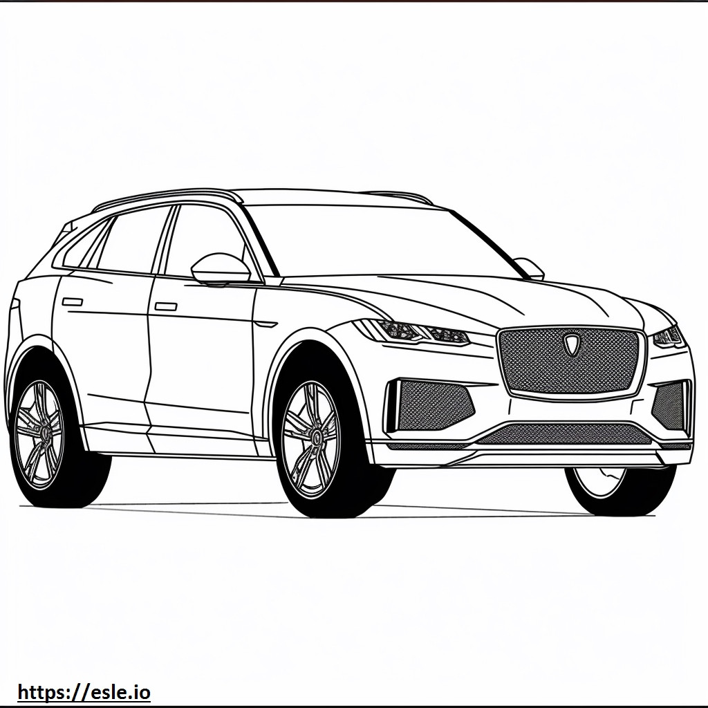 Jaguar F-Pace MHEV 2025 para colorir