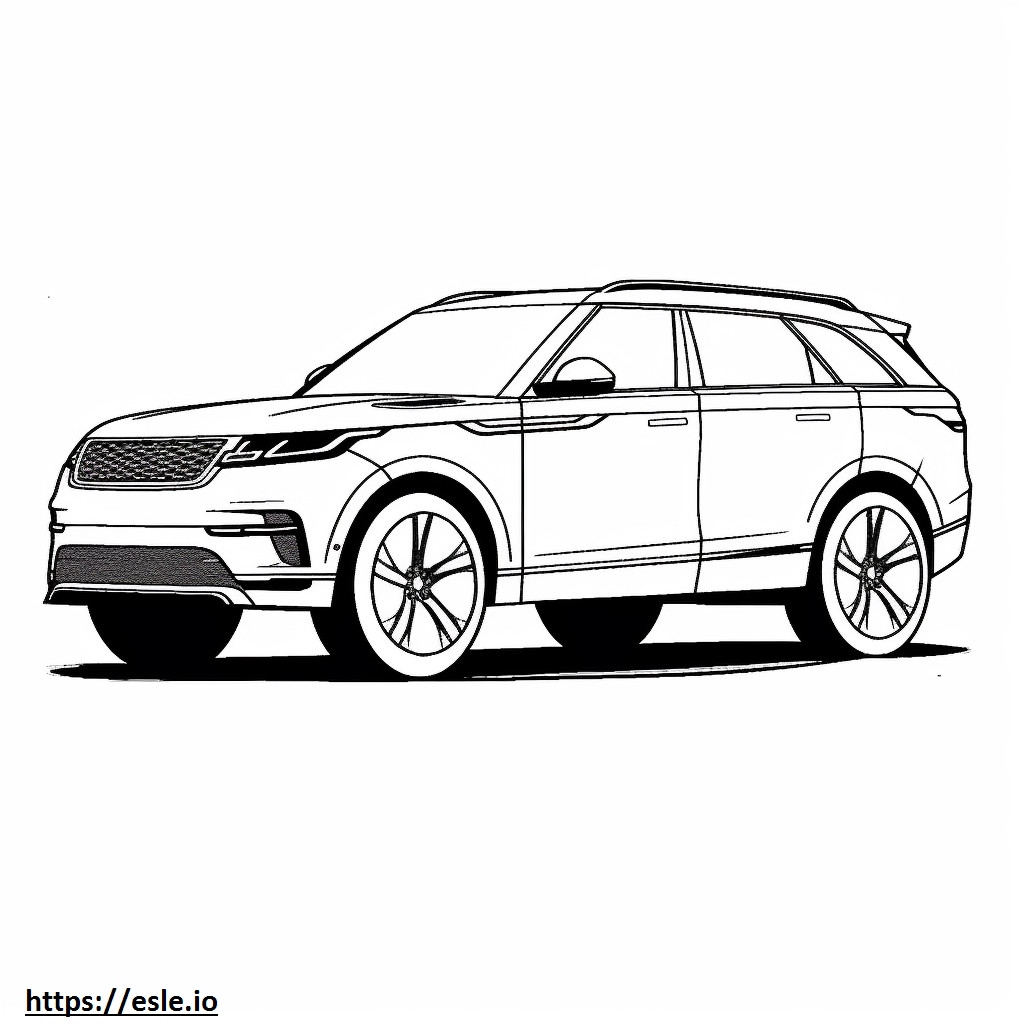Land Rover Range Rover Velar 2025 coloring page