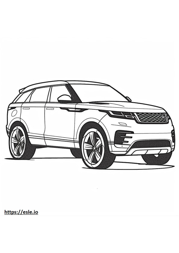 Land Rover Range Rover Velar 2025 para colorear e imprimir
