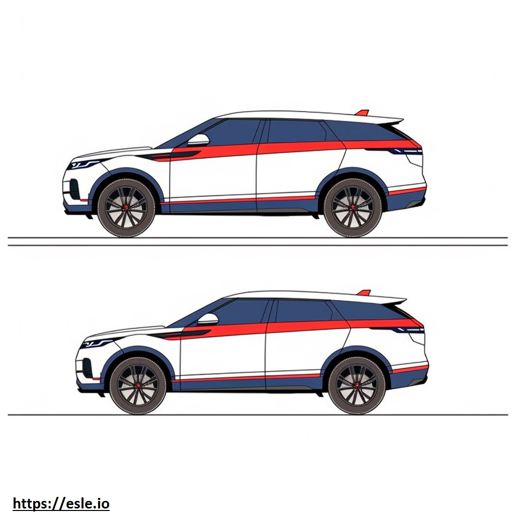 Land Rover Range Rover Velar 2025 para colorear e imprimir