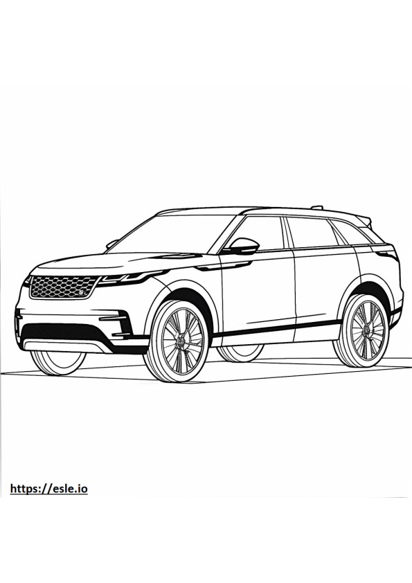 Land Rover Range Rover Velar P340 MHEV 2025 coloring page