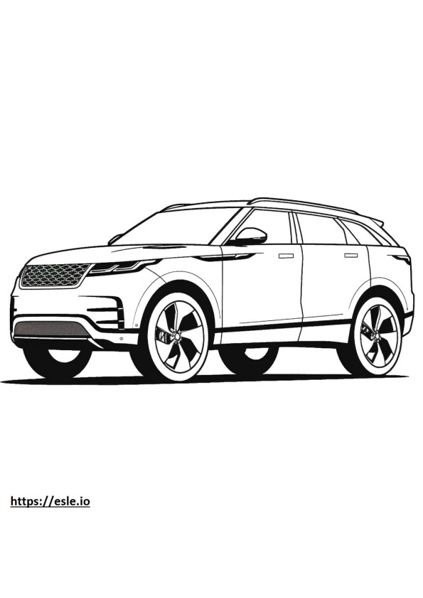 Land Rover Range Rover Velar P340 MHEV 2025 coloring page