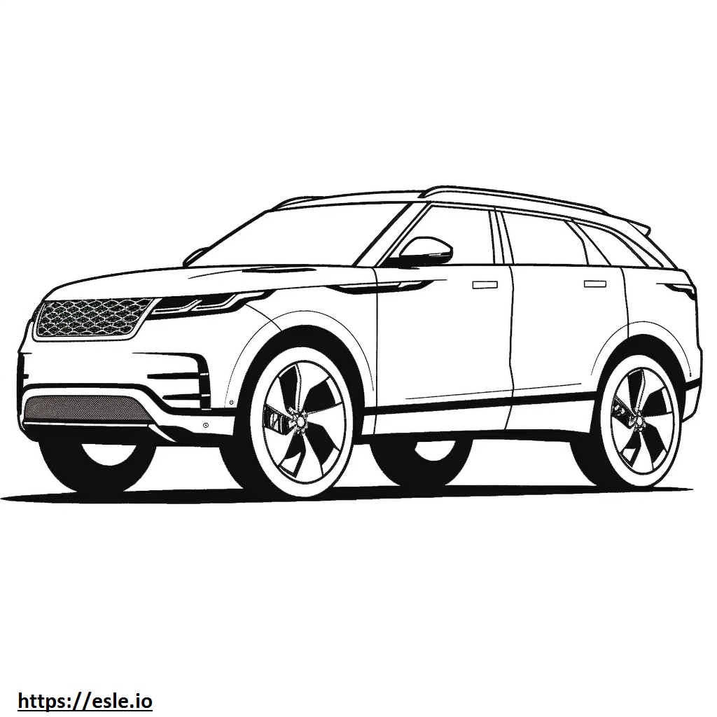Land Rover Range Rover Velar P340 MHEV 2025 coloring page
