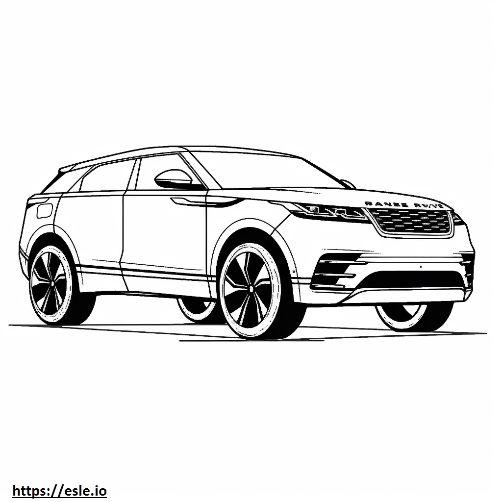Land Rover Range Rover Velar P400 MHEV 2025 coloring page