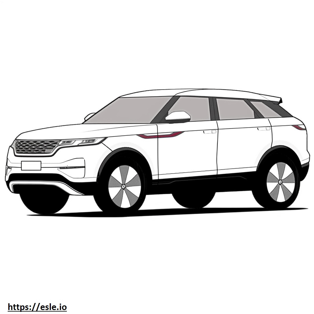 Land Rover Range Rover Velar P400 MHEV 2025 da colorare