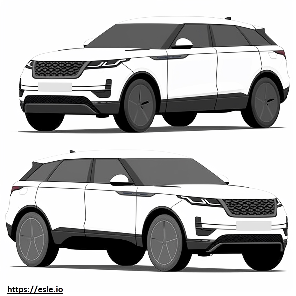 Land Rover Range Rover Velar P400 MHEV 2025 para colorir