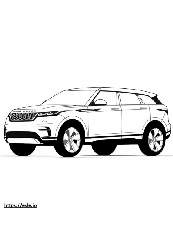 Land Rover Range Rover Velar P400 MHEV 2025 coloring page