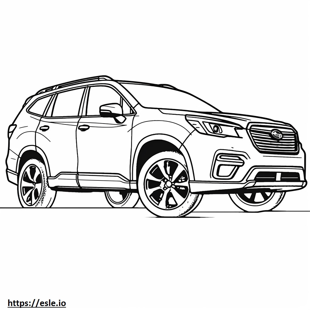 Subaru Forester AWD 2025 coloring page