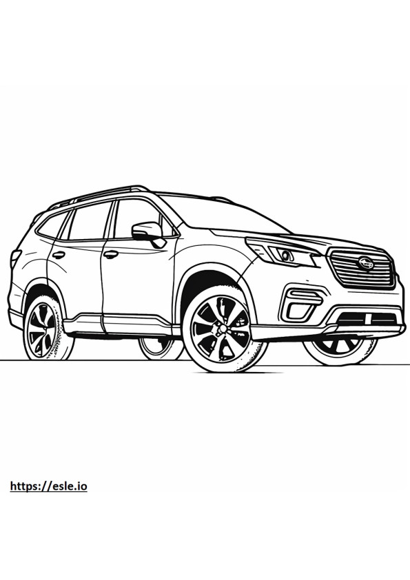 Subaru Forester AWD 2025 coloring page