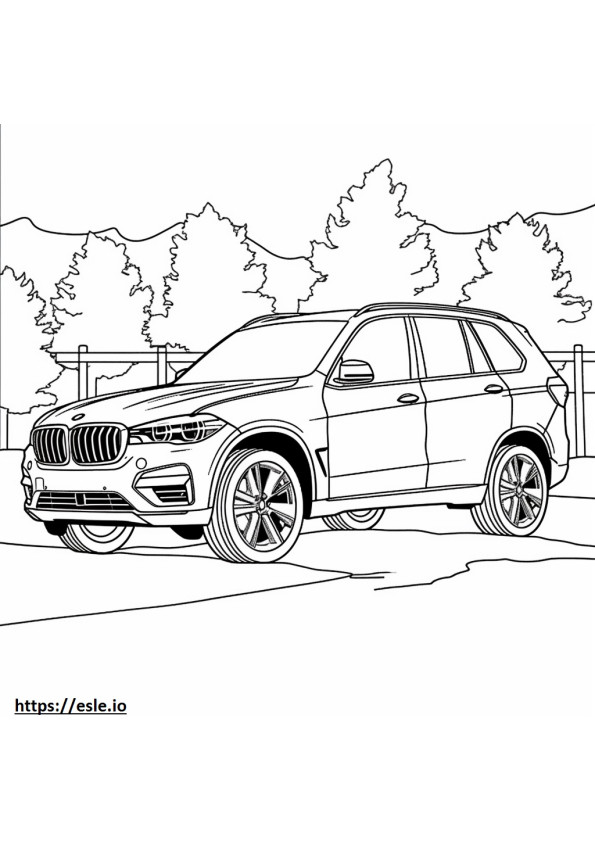 BMW X5 sDrive40i 2025 para colorir