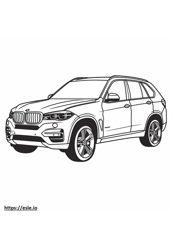 BMW X5 sDrive40i 2025 coloring page