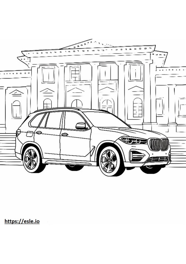 BMW X5 xDrive40i 2025 coloring page