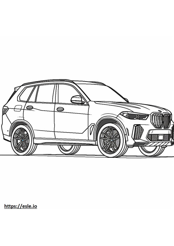 BMW X5 M Competizione 2025 da colorare