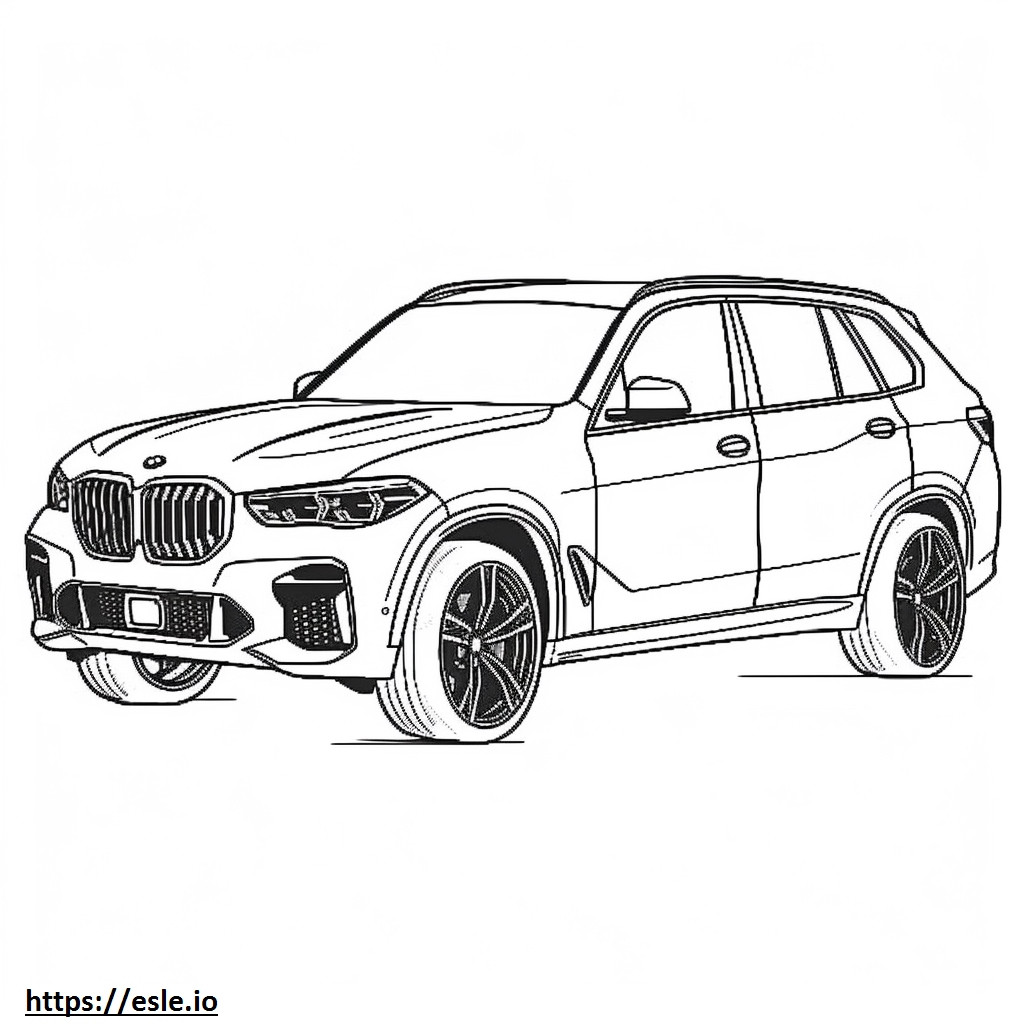 Competição BMW X5 M 2025 para colorir