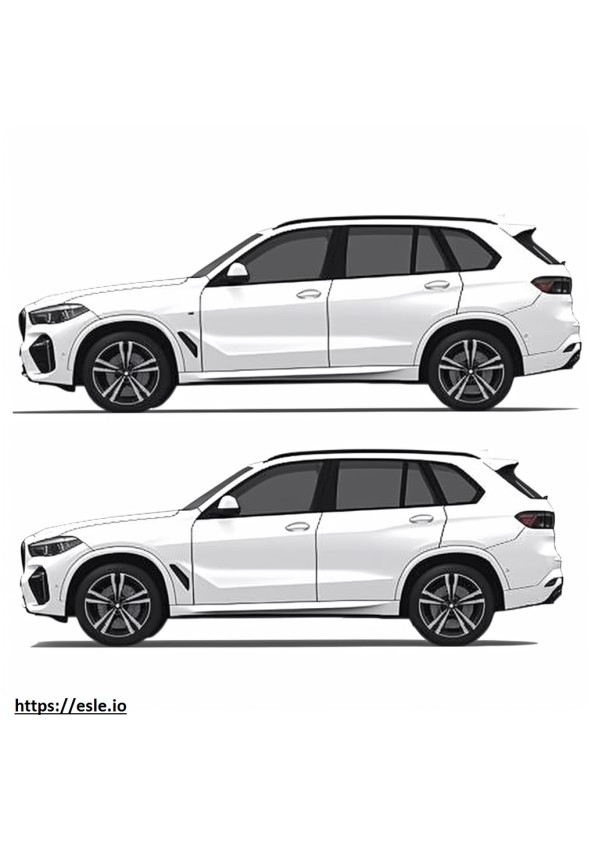 BMW X5 M Competition 2025 coloring page