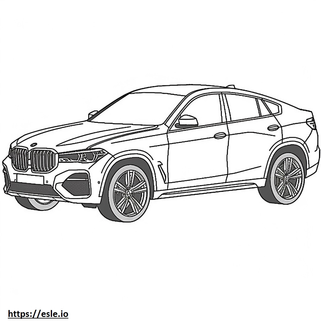 BMW X6 xDrive40i 2025 para colorir