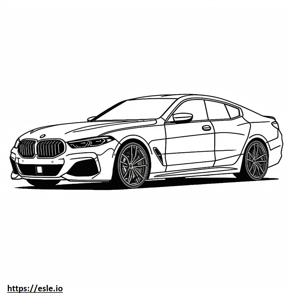Coloriage BMW X6 M60i xDrive 2025 à imprimer