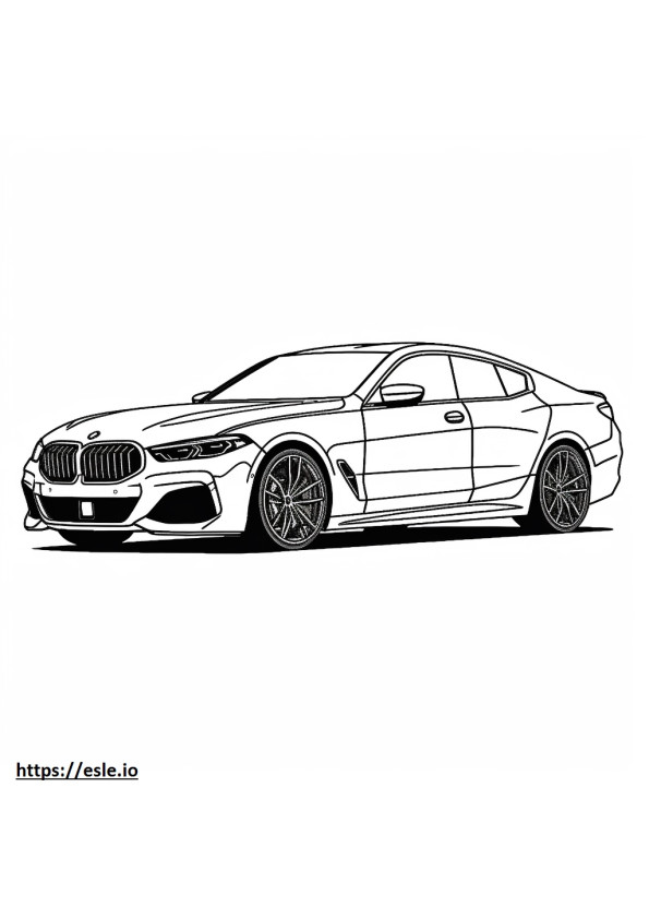 BMW X6 M60i xDrive 2025 coloring page