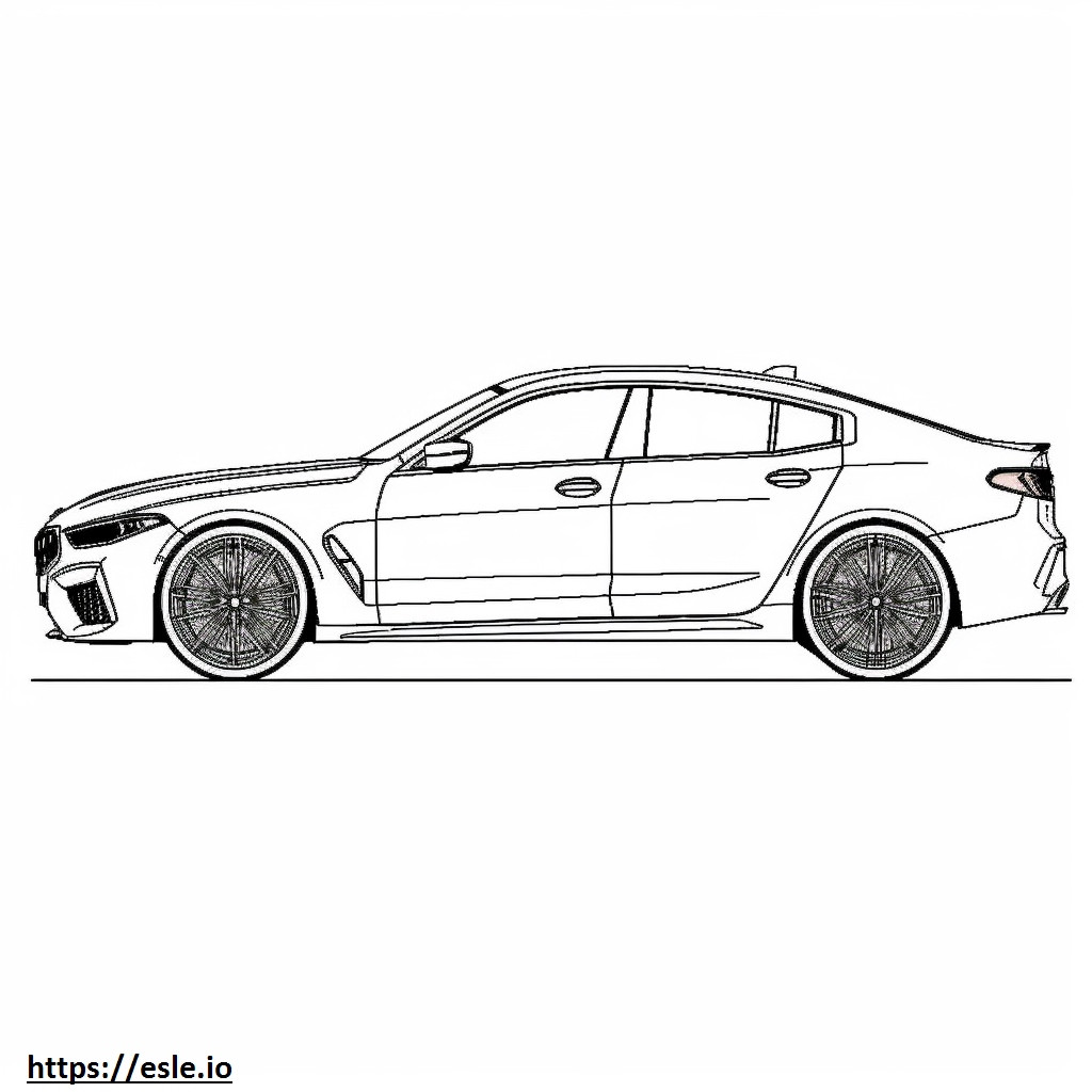 Coloriage BMW X6 M60i xDrive 2025 à imprimer