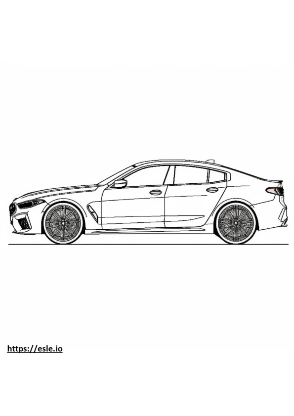 BMW X6 M60i xDrive 2025 ぬりえ - 塗り絵
