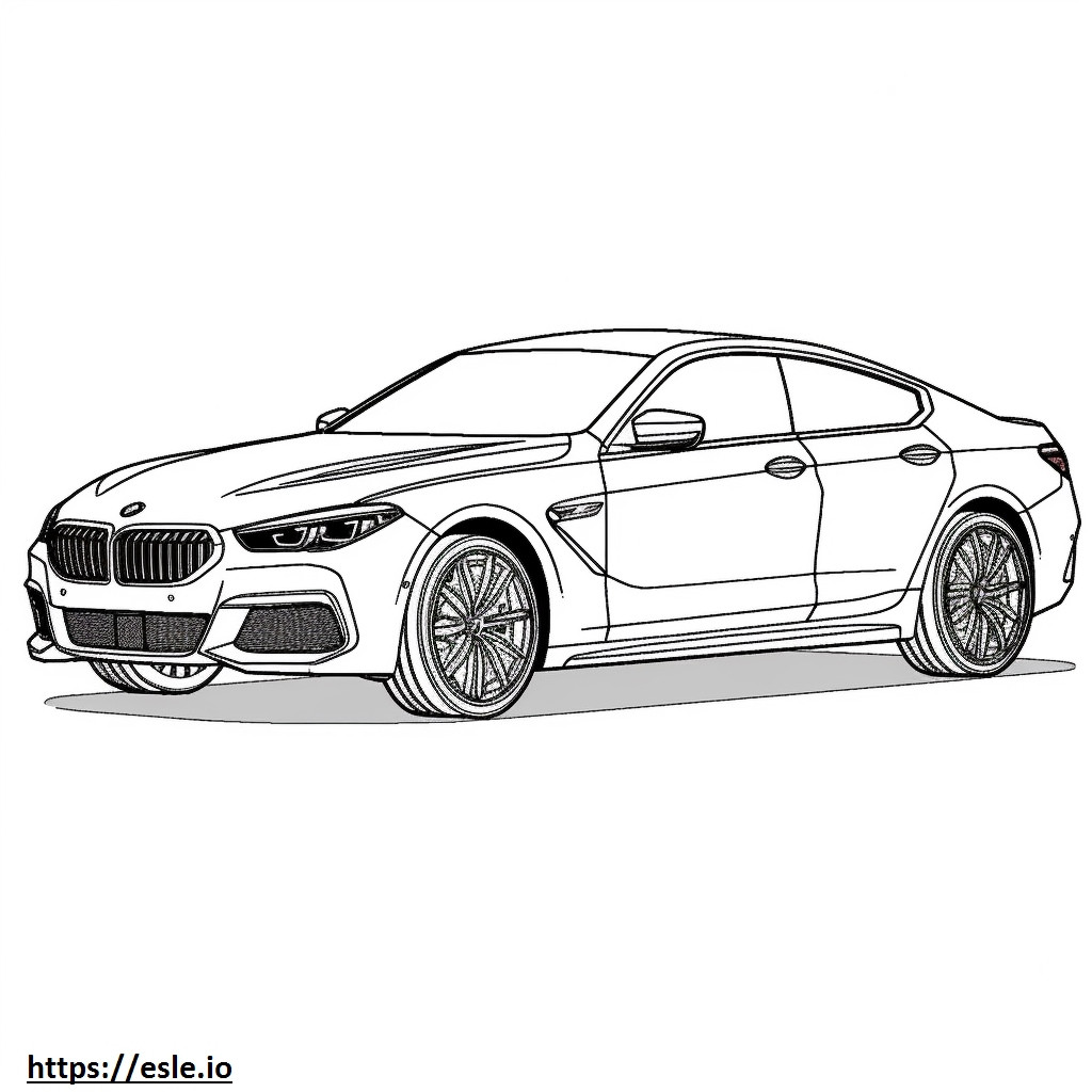 BMW X6 M60i xDrive 2025 gambar mewarnai