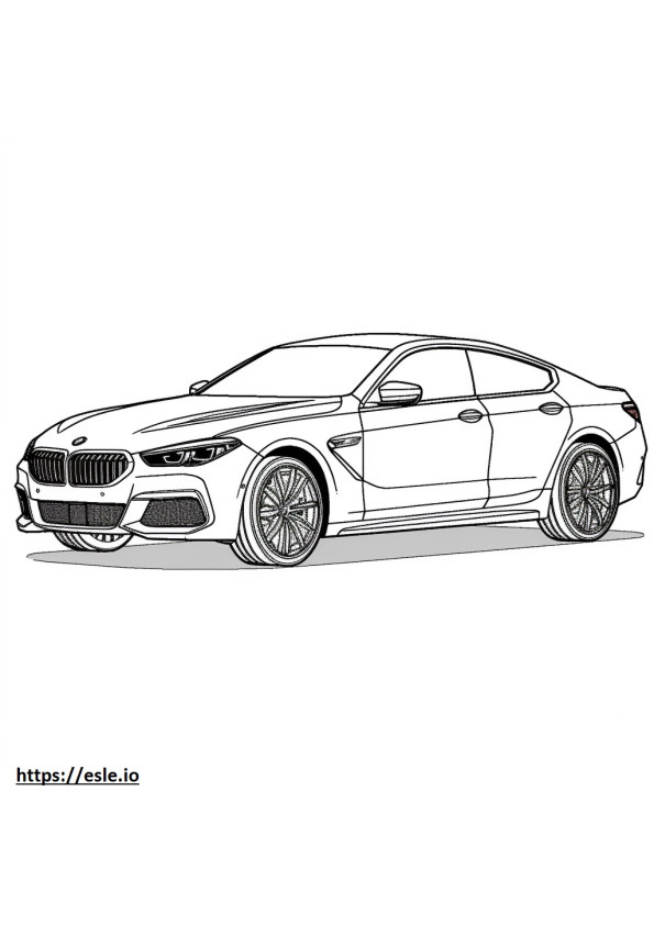 BMW X6 M60i xDrive 2025 para colorear e imprimir