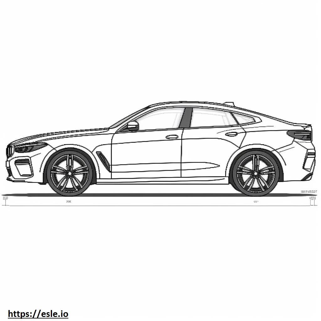 Coloriage BMW X6 M Compétition 2025 à imprimer