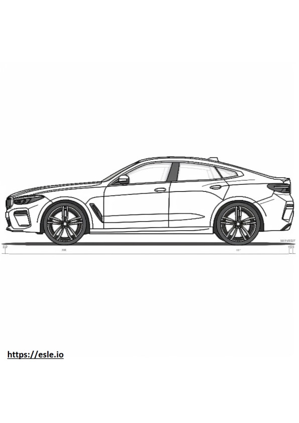 BMW X6 M コンペティション 2025 ぬりえ - 塗り絵