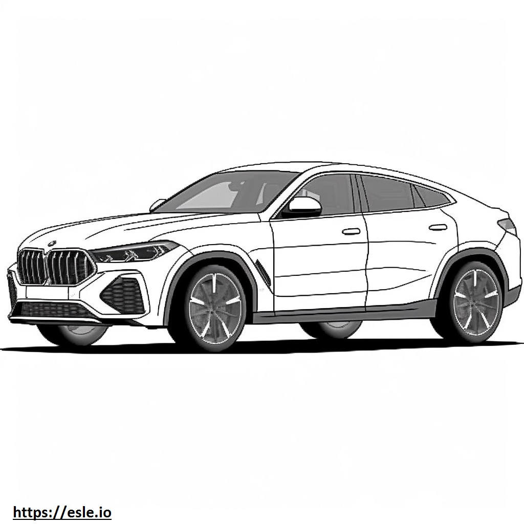 Konkurs BMW X6 M 2025 kolorowanka