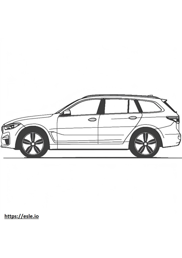 BMW X7 M60i xDrive 2025 coloring page