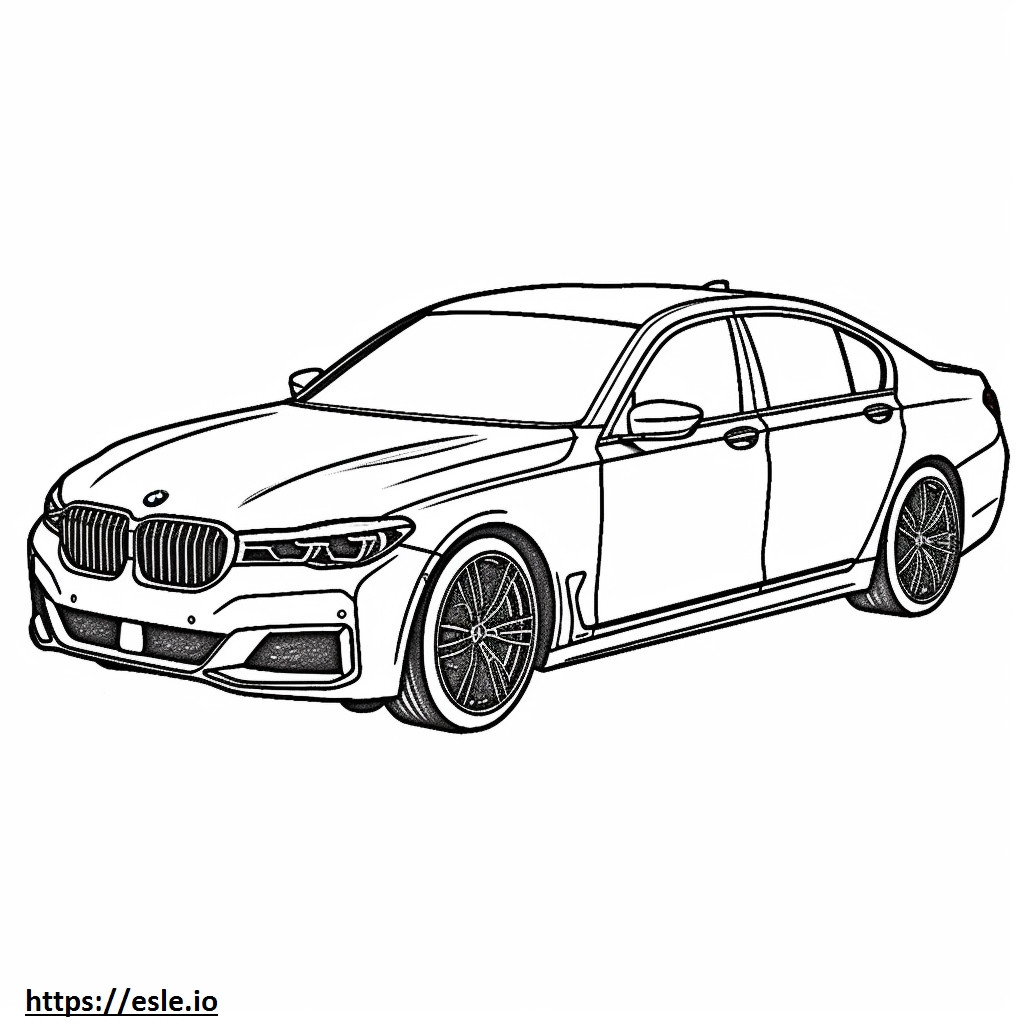 Coloriage BMW Alpina XB7 2025 à imprimer