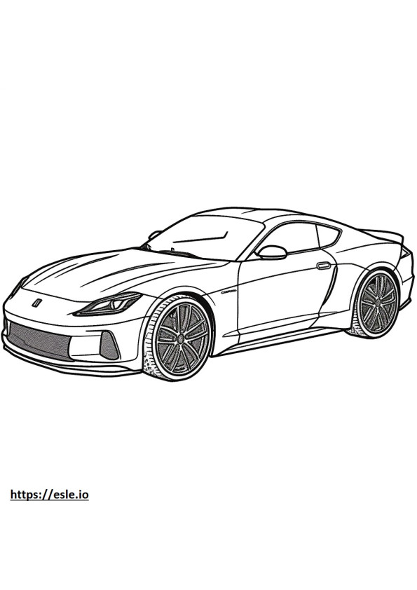 Jaguar F-Type R AWD Coupe 2024 coloring page