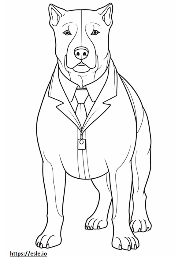 Boglen Terrier Friendly coloring page