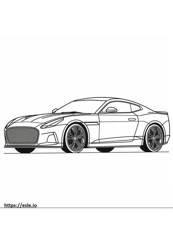 Jaguar F-Type R AWD Coupe 2024 coloring page