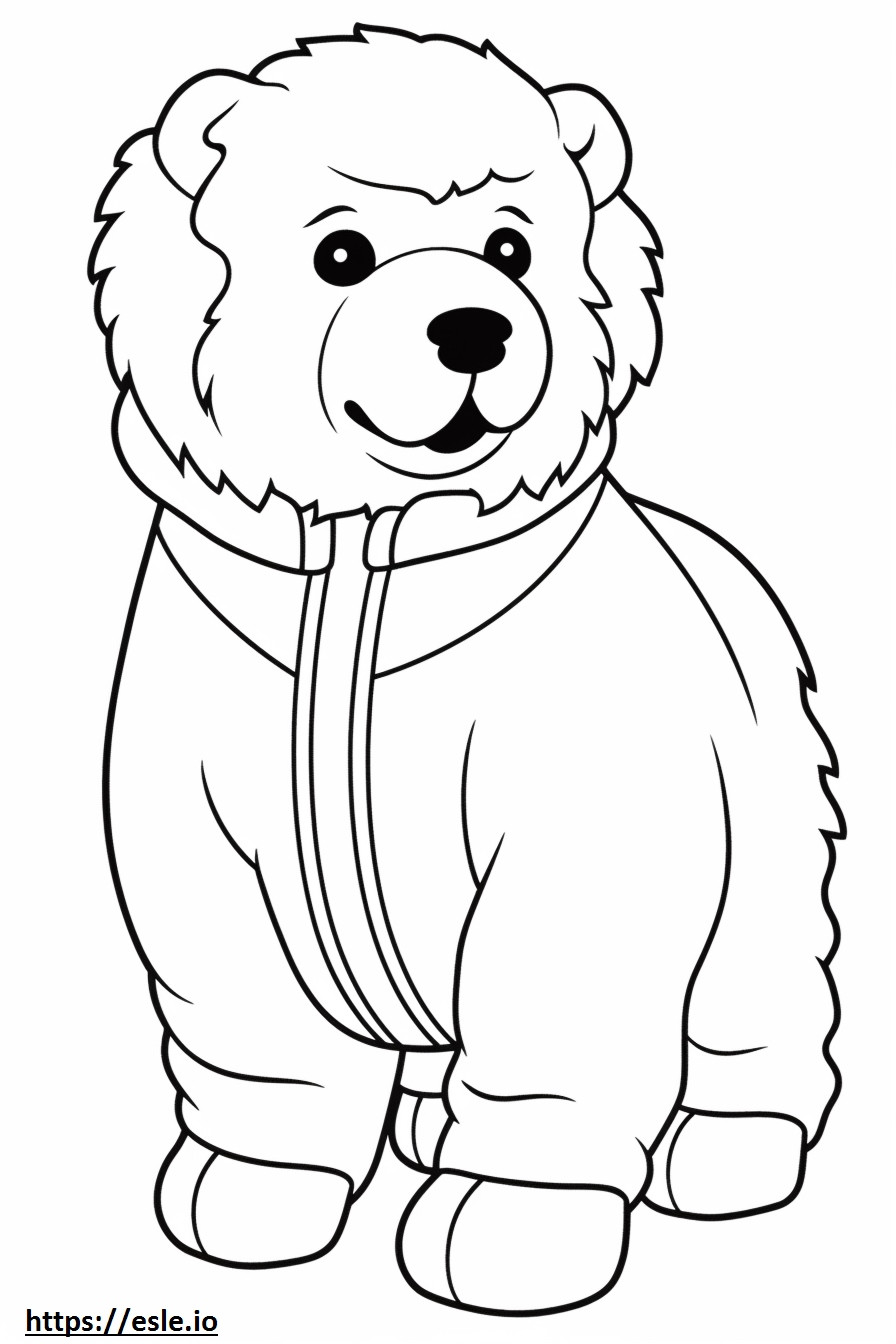 Bolognese Dog baby coloring page