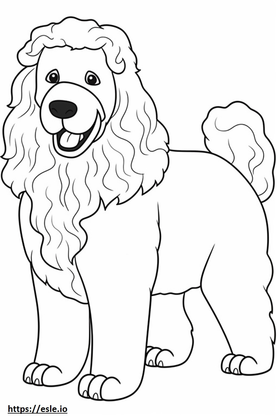 Bolognese Dog cute coloring page