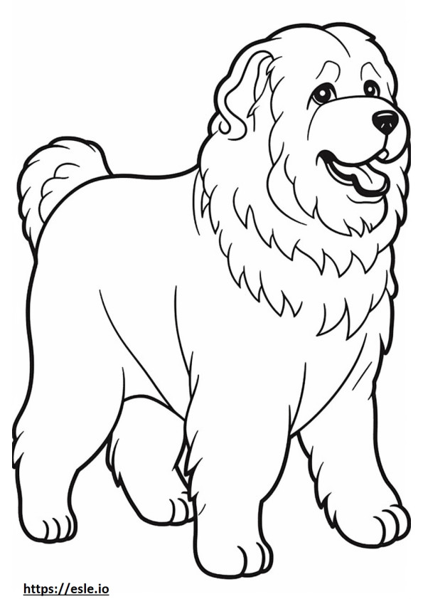 Boloński pies uroczy kolorowanka