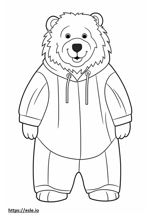 Bolognese Dog happy coloring page
